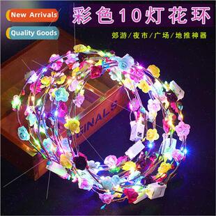luminous ten flowers fem garlheaddress garlten minous lights