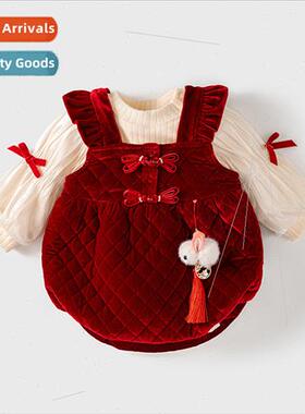 Newborn baby clothes winter clothing jacket cotton jumpsuit