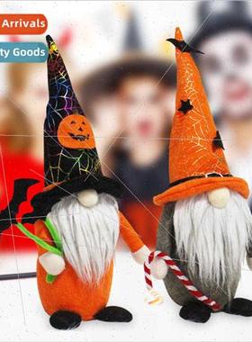 New Halloween Faceless Doll Bat Cane Standing Pose Doll Ghos