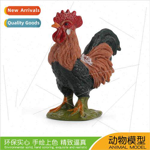 Farm Poultry Animal Chicken Duck Goose Rooster Model Solid R