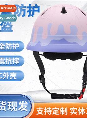 Cartoon new childrens bicycle helmet children riding skatebo
