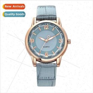 Two Watches color Dial Creat Quartz Belt Women