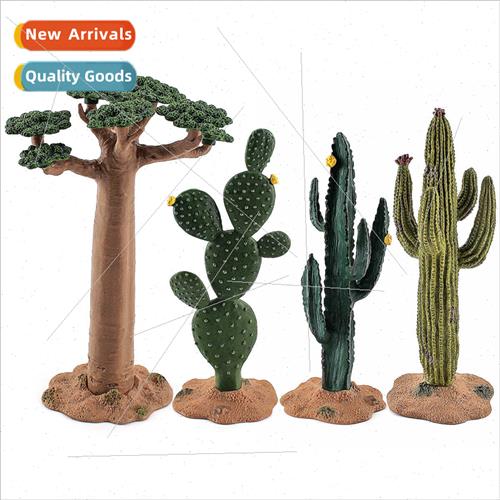 Microscopic tropical plants scene stable decorations simulat