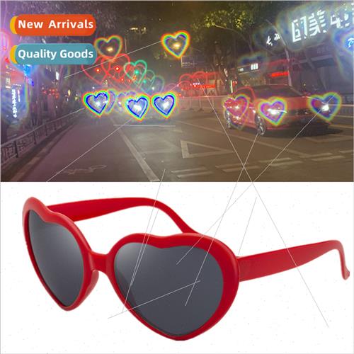 Love Heart Shaped Effects Glasses Watch The ghts Change To