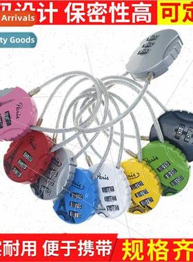 503 furnure cabinet helmet wire rope combination lock padloc
