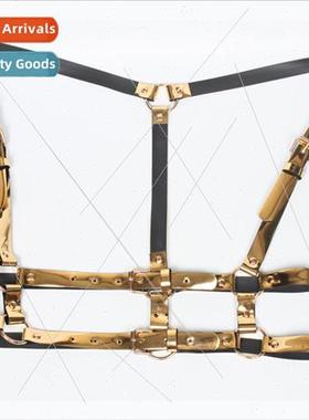 2018 new set dance runway  mirror PU leather back belt belt