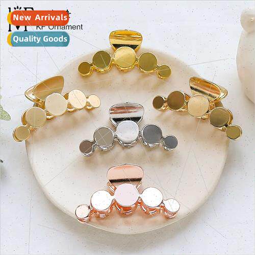 Korea new simple geometric scratch clip top clip Europe roun