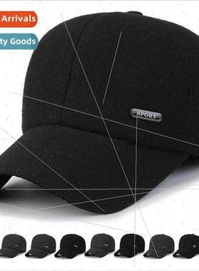 Middle-aged elderly hat winter new ear protection duck tongu