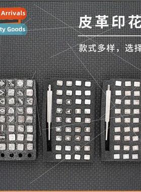 Numeric Alphabet Stamp Engraving Vegetable Tanned Leather Le