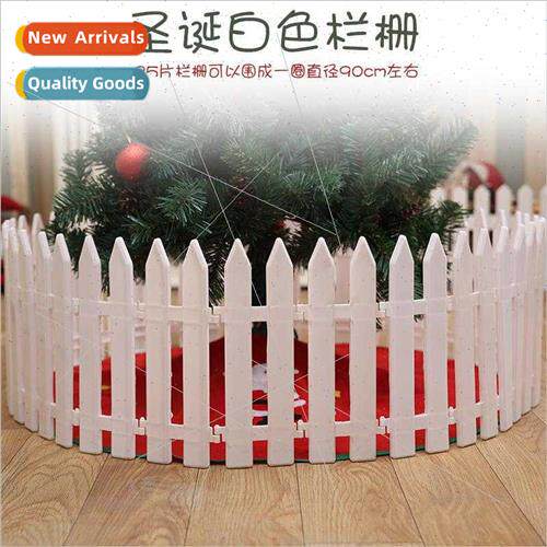 Christmas Tree Scene Decoration Fence Removable Whe PVC Fenc