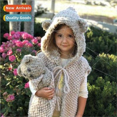 Fall winter new bear children undershirt facecloth warm unde