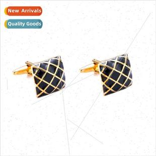 High- Drip Plaid Cufflinks Dress Cufflinks Men French Shirt