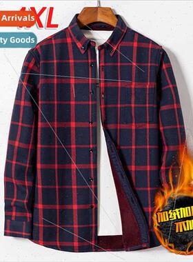 Men padded long-sleeved shirt thickened casual men shirts fa