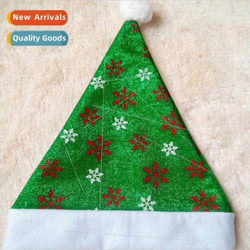 Green Christmas Hat  Christmas Decorations Children Adult Ha