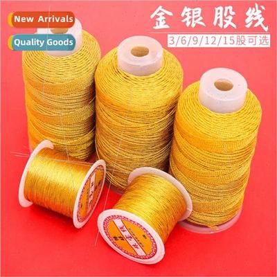 Braided gold wire strings bodhi handmade threading beads cot