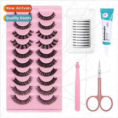Russian Volume Eyelash Combo Set -Adhesive Strips 10 Pairs E