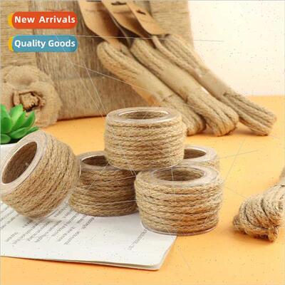 Hemp braid rolled tied about 5M long hemp rope low  hand wov