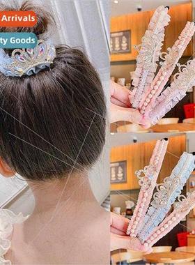 Children grab clip pill head plate hair artifacts girls hair