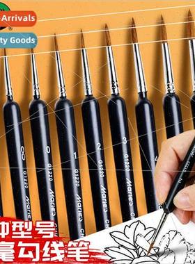 Wolf Hair Hooking Pen G1220 Hand-painted Watercolor Gouache