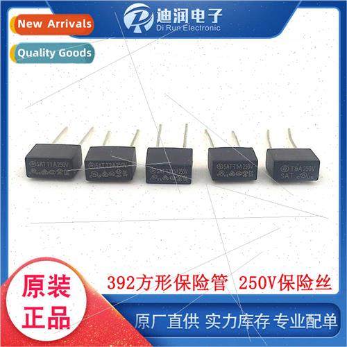 Black 392 Square Fuse 250V Fuse Slow Blow T500mA 1A2A3.15A5A