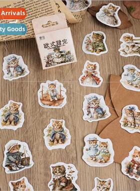 Europe sweet favor boxed stickers cute cartoon animals handb