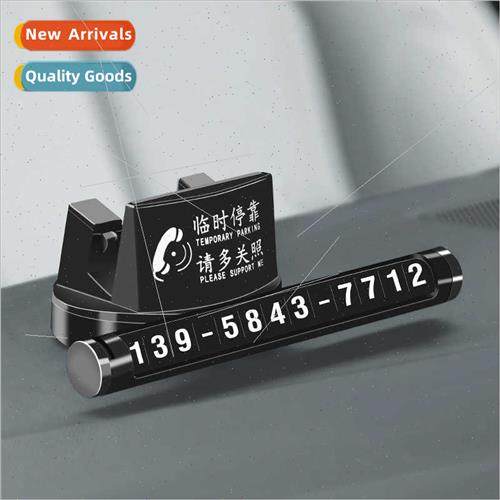 Temporary parking number plate in car creative car moving ca