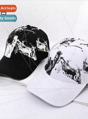 Tie-dye baseball cap men extended brim outdoor trips sun hat