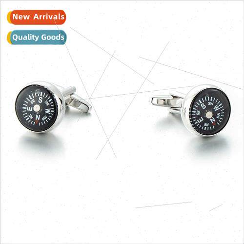 High  compass shape cufflinks French shirt cufflinks dress b