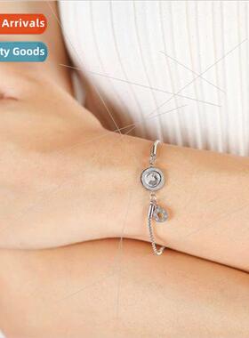 Europe Tanium Steel Roman Numeral Round Plaque Bracelet Stai