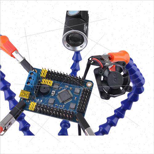 DIY soldering repair PCB tool clamp table flashlight five cl