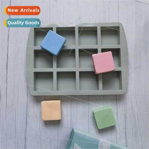 licone 12 square plate chocolate mold DIY cake ice cookie pa