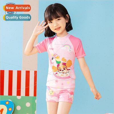 Woof Woof Girls Spl Swimsu Pink Daily Cartoon 2023 Brand Kid