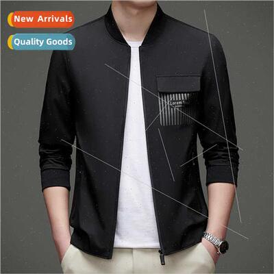 Jacket men 2023 spring new casual baseball collar jacket shi