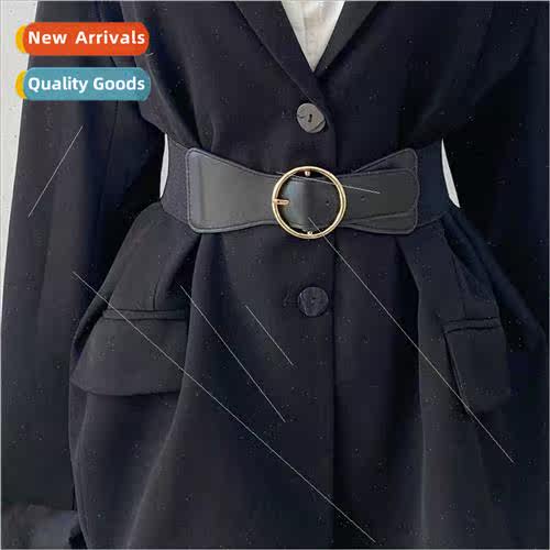 Round type buckle head belt female decorative waist seal ski