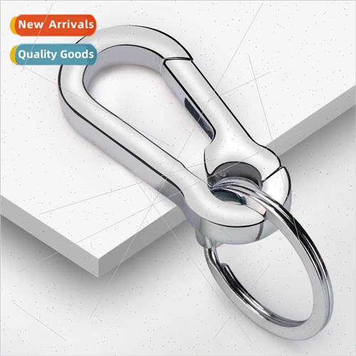 Keychain men pendant car lock keychain stainless steel key r