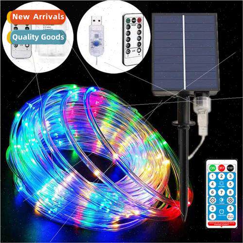 New solar tube light string led outdoor waterprocolorful lig