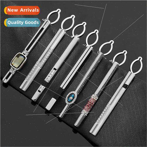 Men luxury boutique crystal onyx tie clip high-grade busines