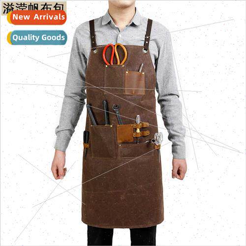 Oil Wax Over Wax Canvas Skirt Tool Apron Europe Mechanic Car