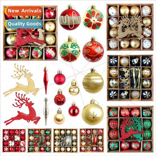 2023 new Christmas decorations electroplated plastic ball ic