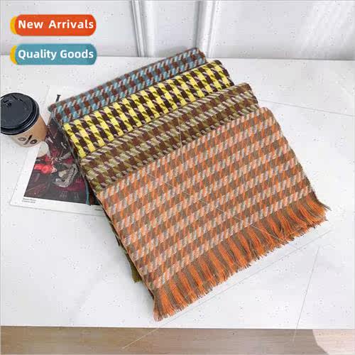 new colorful bird-eye Korean  short beard imation cashmere l