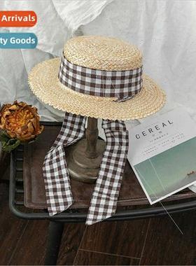 Summer Korea large brim straw fluttering flat top sun shadin