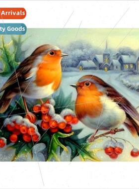 New hand-applied full diamond living room animal landscape d