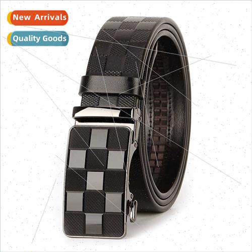 Men belt leather automatic buckle cowhide belt male youth mi