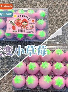 Mini strawberry pinch music light encounter color changing s