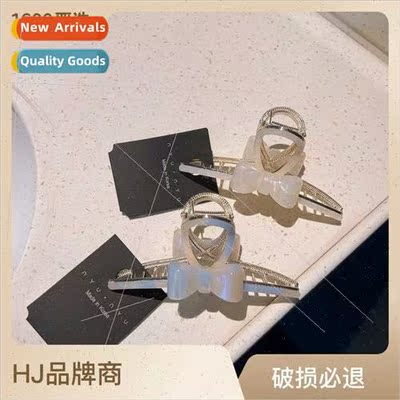 High- acetate bow scrunchies large female summer back head h