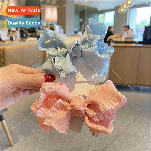 Korean headdress children bow hair clips back head top clip