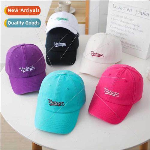 American retro letters embroidery baseball hat men women spr