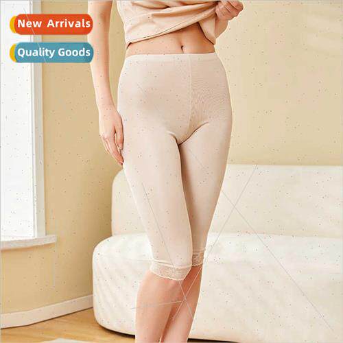 2024 summer  silk lace seven pants women mulberry silk lace