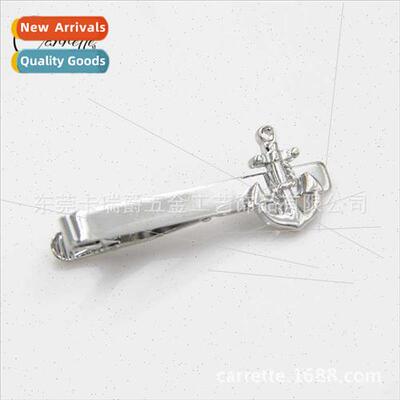 November new classic anchor shape tie clip silver high-grade