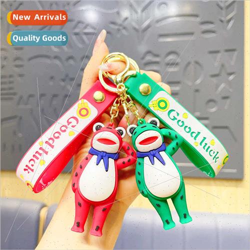 Frog cute book bag doll accessories key chain pendant couple